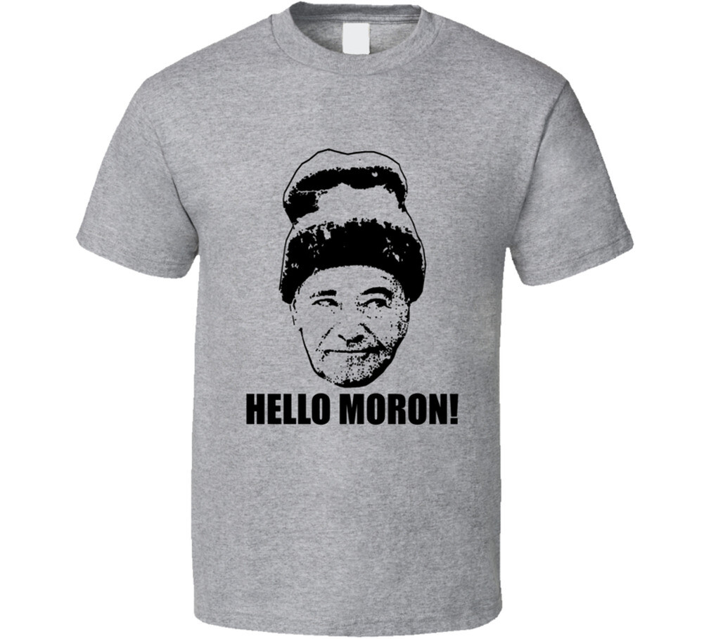 Grumpy Old Men Quote Hello Moron T Shirt gallery