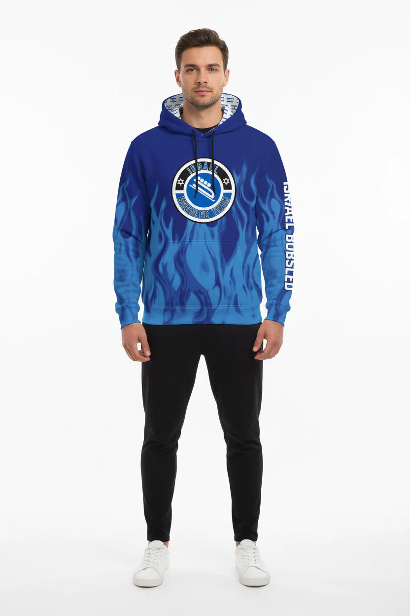 Israel Bobsled Shul Runnings Performance Hoodie gallery