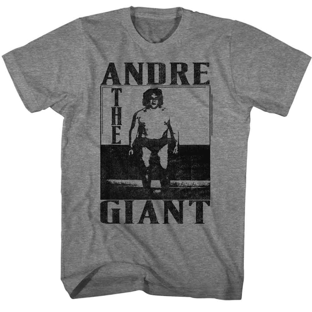 Andre The Giant – Andre The Giant – American Classics – Solid Gray Adult Short S