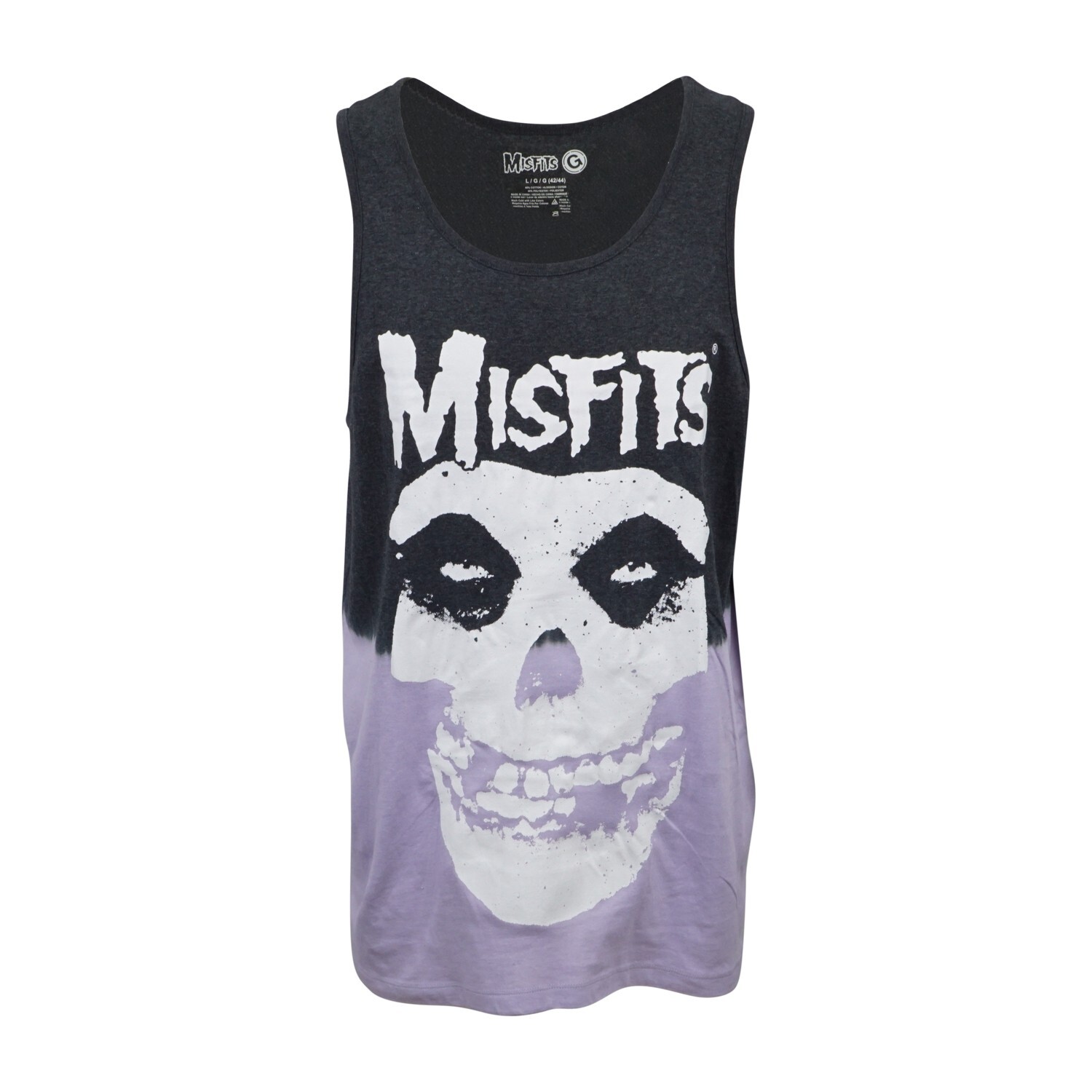MISFITS LOGO SKULL MENS TWO TONE TANK TOP gallery