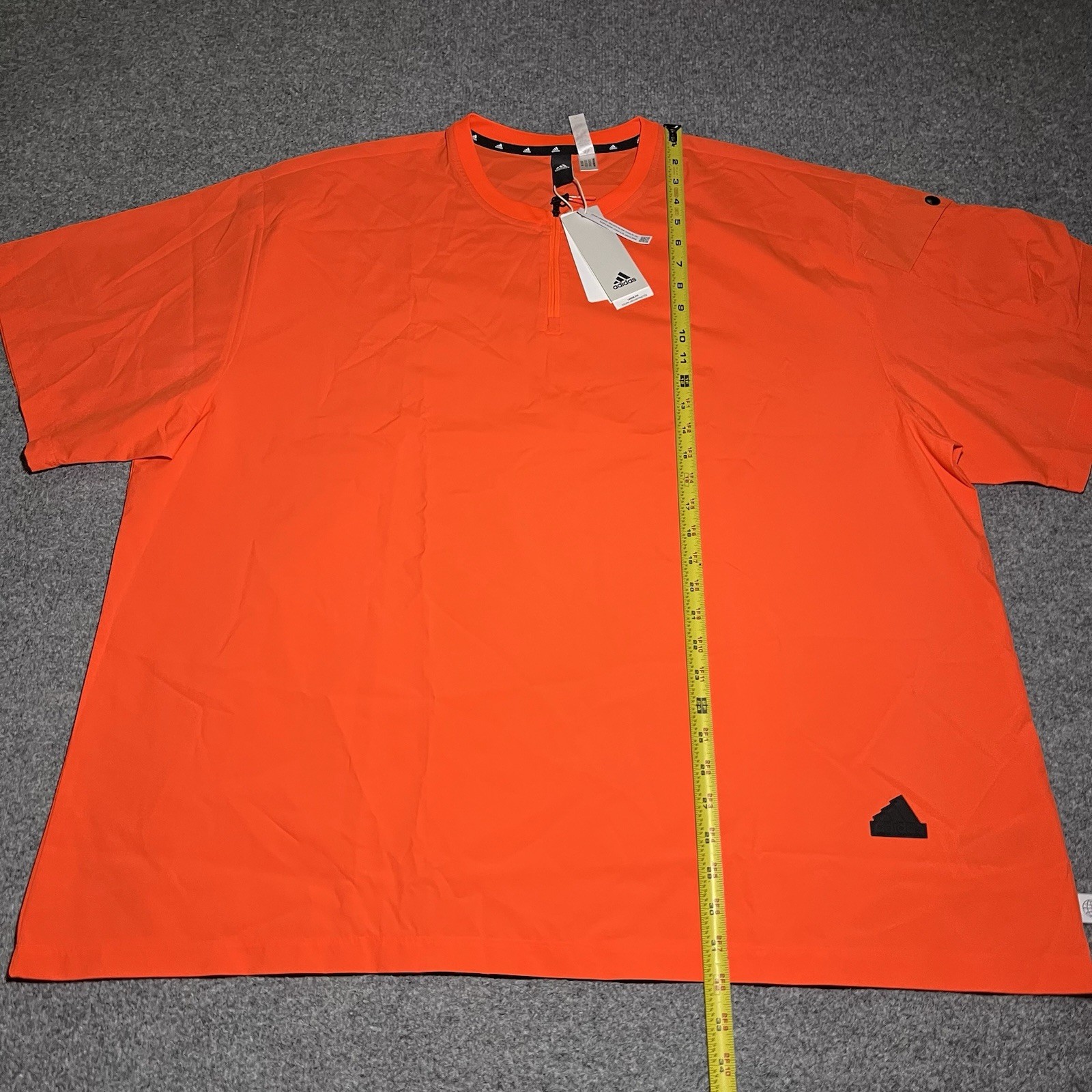 Adidas Shirt Mens XL Adult Athletic Training Tee Outdoors 1/4 Zip IC3732 gallery