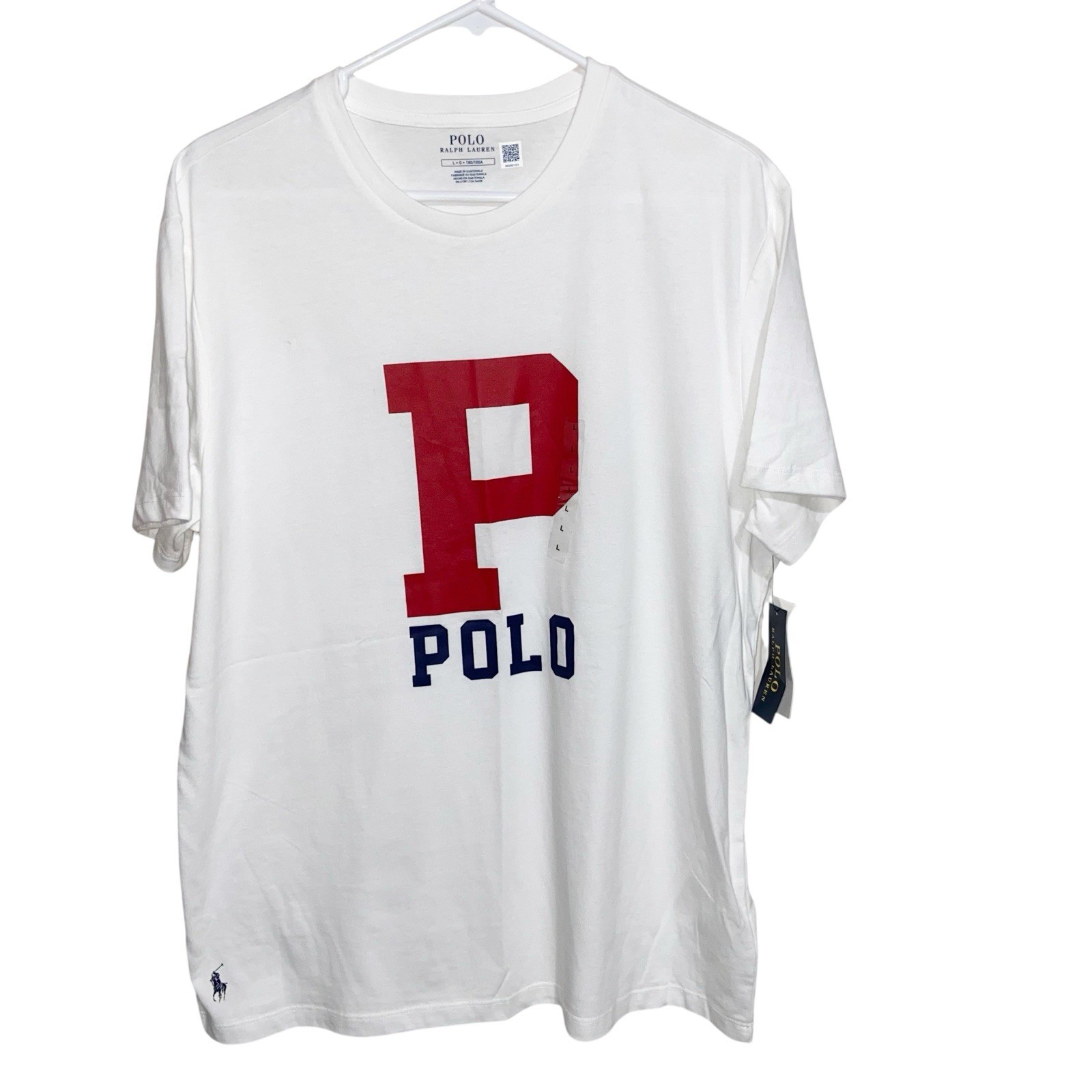 Polo Ralph Lauren Shirt Mens Large Logo Graphic Short Sleeve T-Shirt Preppy Read gallery