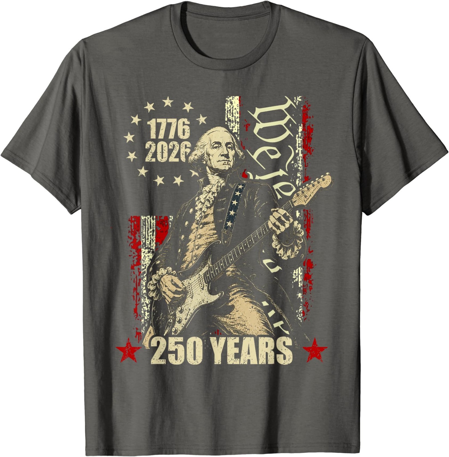 250 Years George Washington American Flag 1776-2026 July 4th T-Shirt gallery