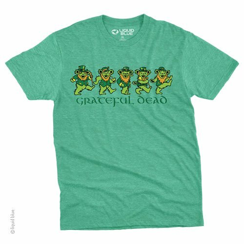 GRATEFUL DEAD-IRISH leprechaun BEARS-T-SHIRT S-M-L-XL-2X-3X Garcia,Lesh,Wier gallery
