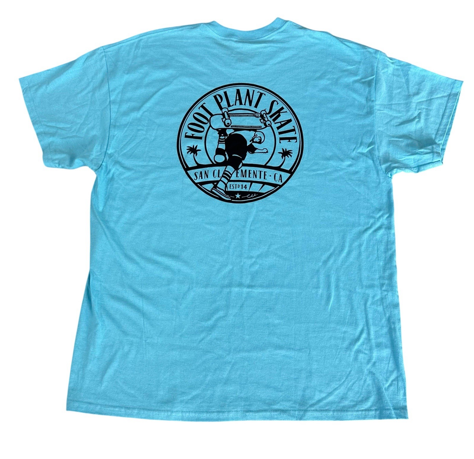 Blue Short Sleeve Shirt skateboard Foot Plant Skate California Extra Large Xl gallery