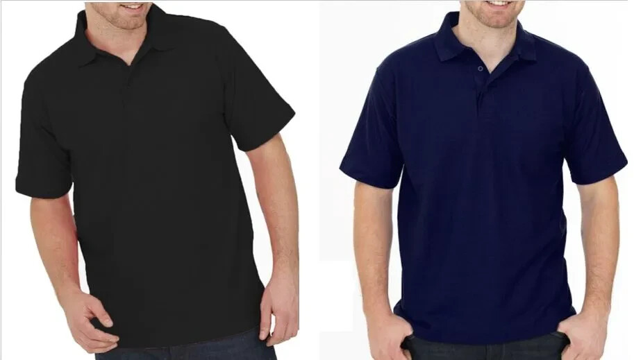 2 x Uneek Mens Ladies Polo Shirt Work Wear Plain Style Unisex Short Sleeves gallery
