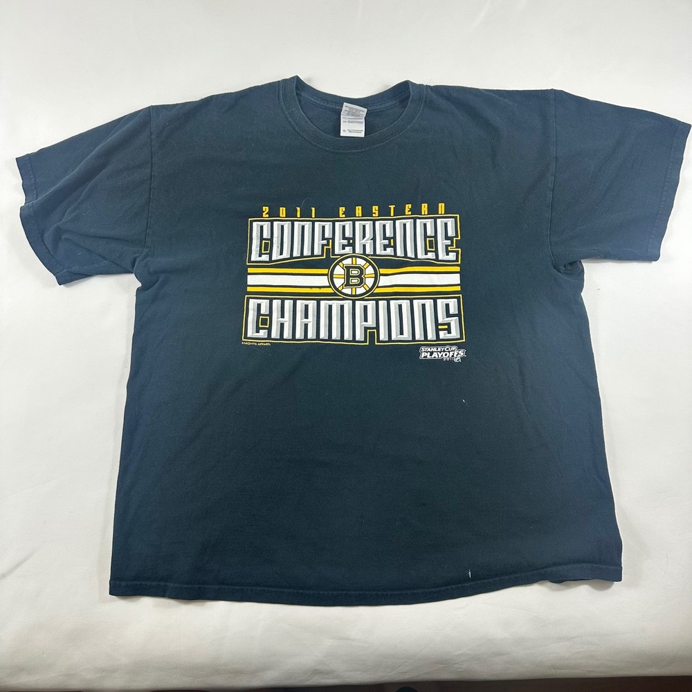 Boston Bruins 2011 Eastern Conference Champions T-Shirt Mens XL Black NHL Hockey