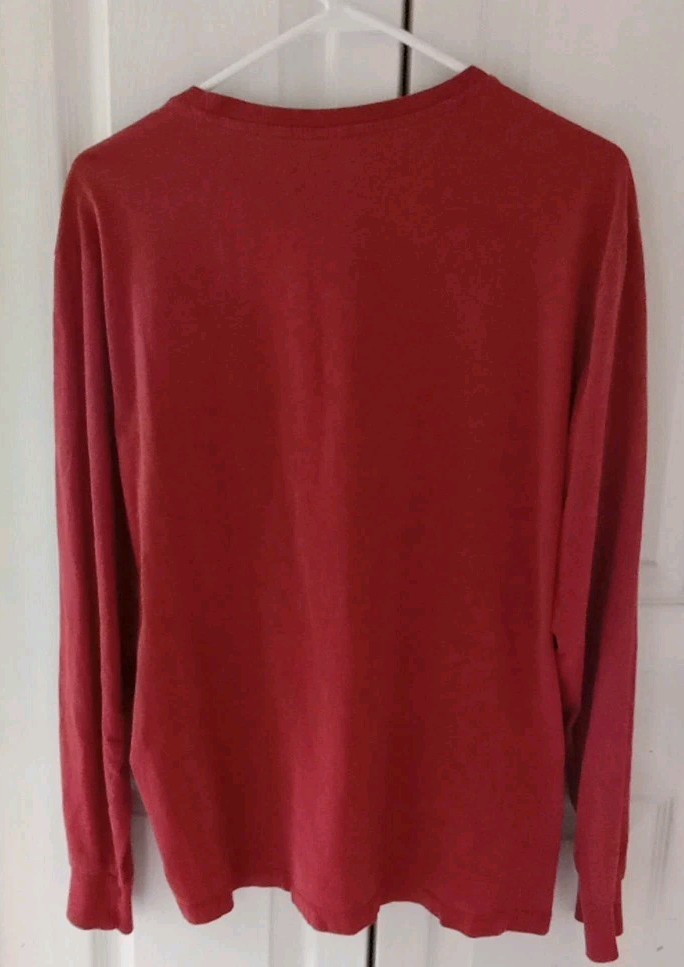 U.S. Polo ASSN. L Men's Long Sleeve Crew Neck Solid Thermal Shirt Rust gallery