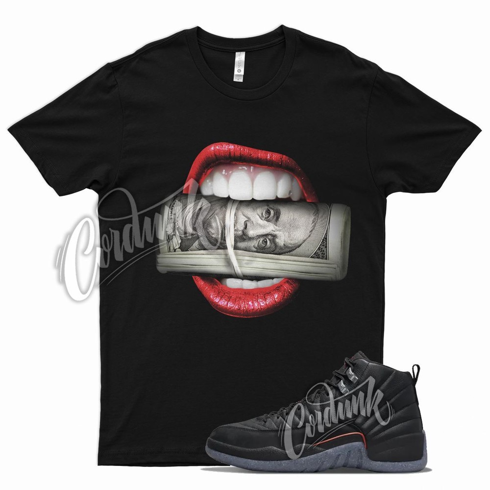 Black ROLL Shirt for J1 12 Utility Grind Bright Crimson Gym University Red