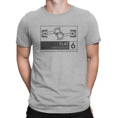 Flat 6 Air Cooled, Boxer Engine T-Shirt, Flat Six TShirt, Flat 6 Shirt