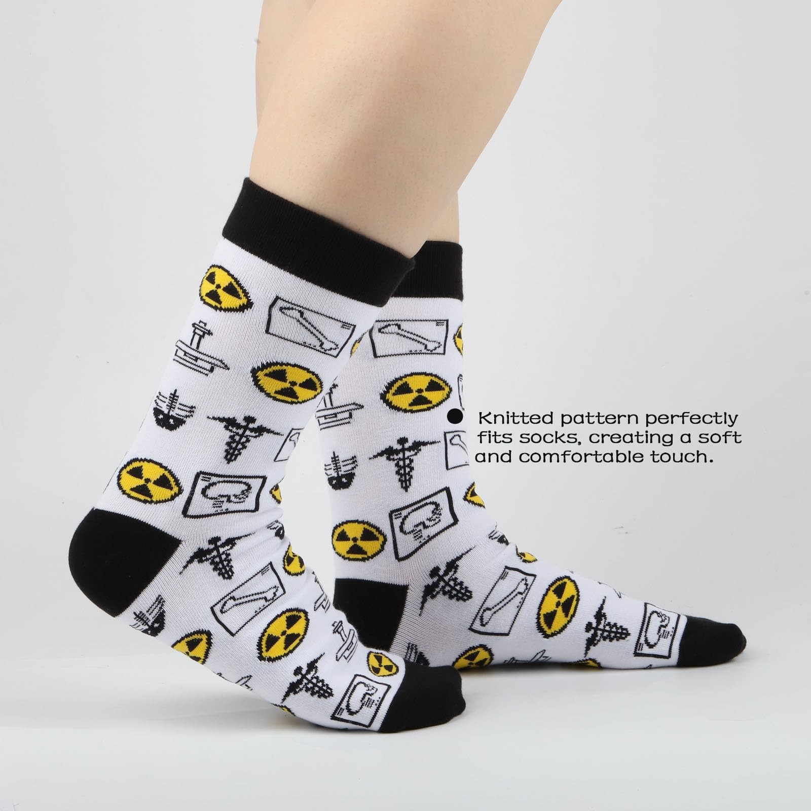 X-Ray Tech Socks 2 Pairs Radiographer Radiology Graduation Gift Cotton gallery