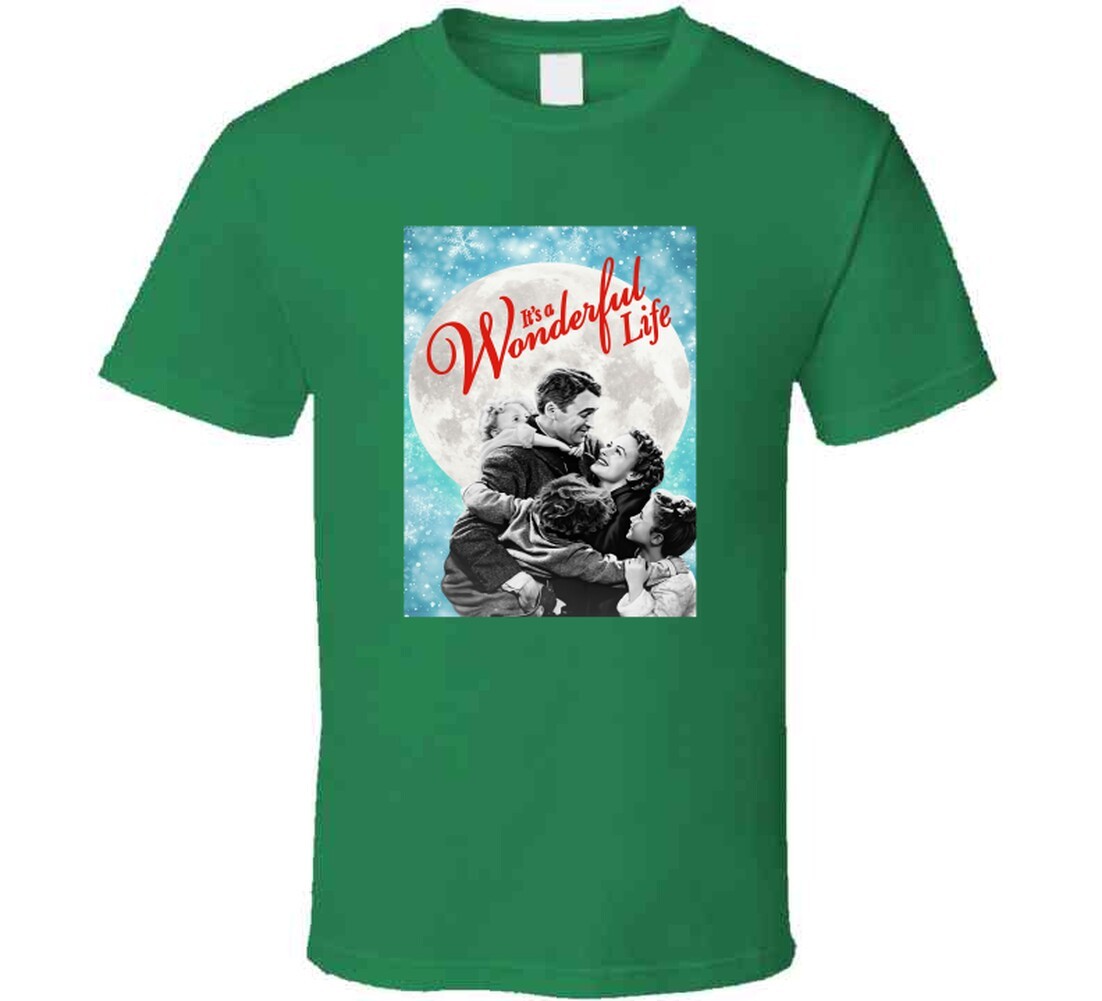 It's A Wonderful Life Tee Classic Holiday Movie T Shirt gallery