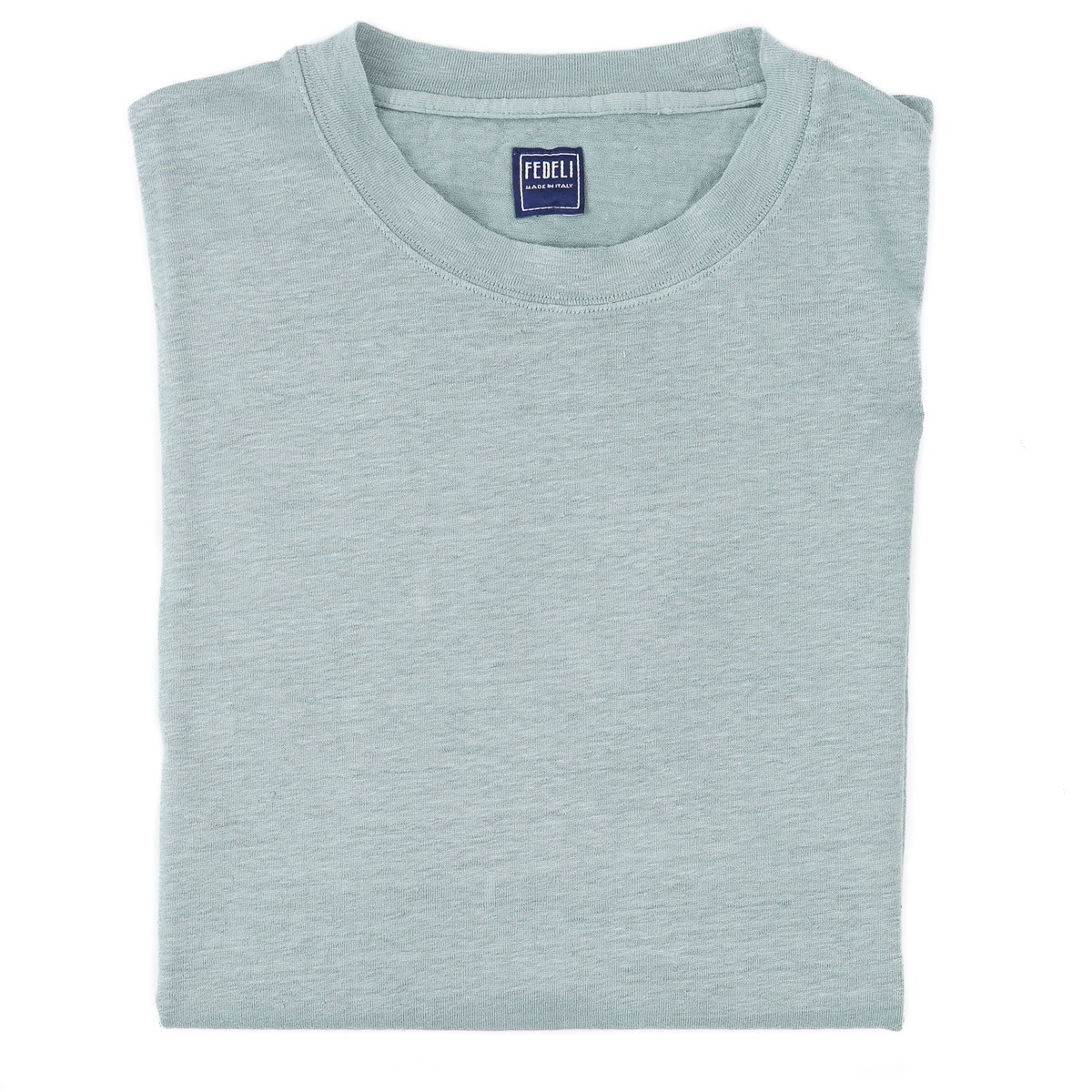 Fedeli Slim-Fit Sage Green Lightweight Stretch Linen T-Shirt XXL (Eu 56) NWT Tee gallery
