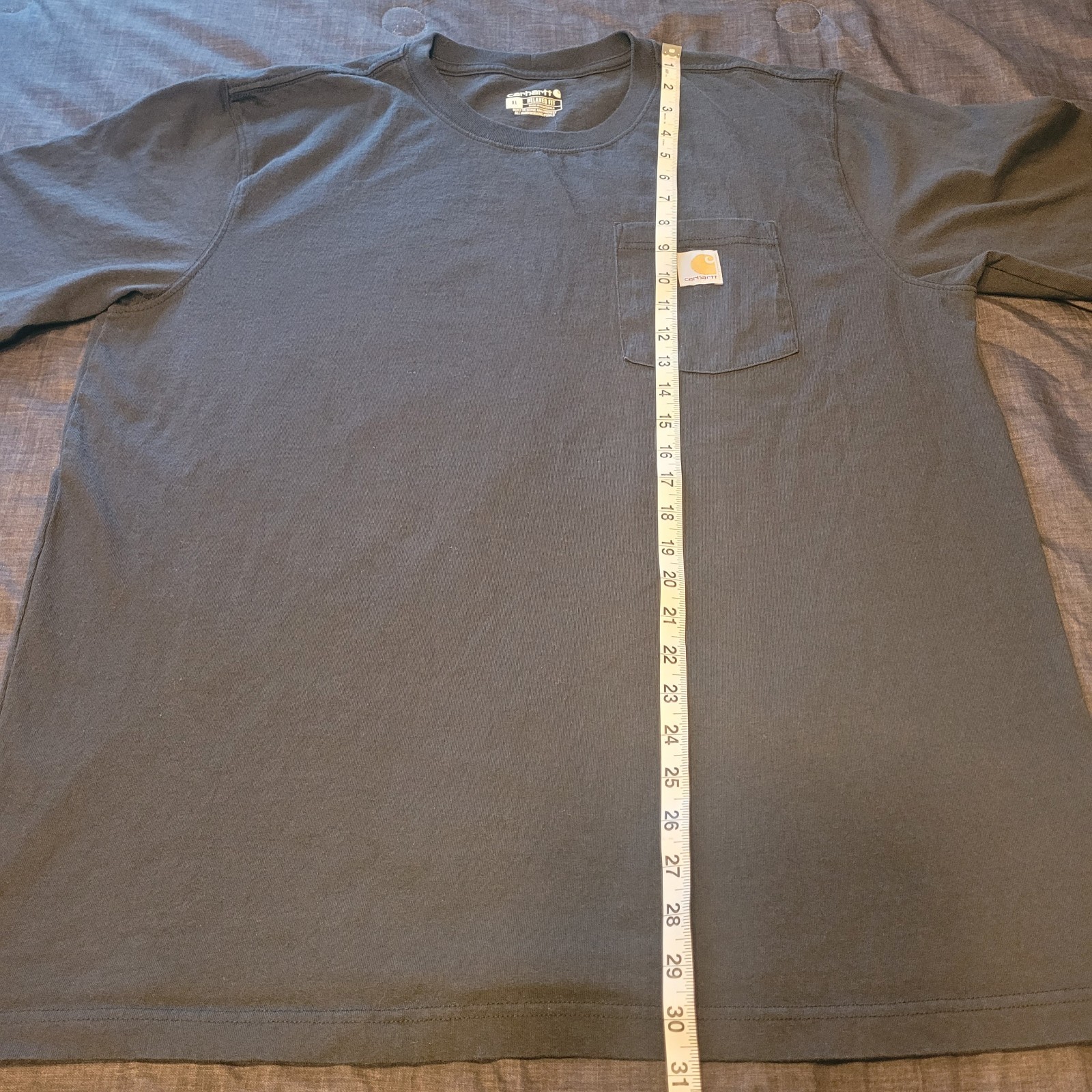 Carhartt Men's Size XL Relaxed Fit Black Heavyweight Short Sleeve Pocket gallery