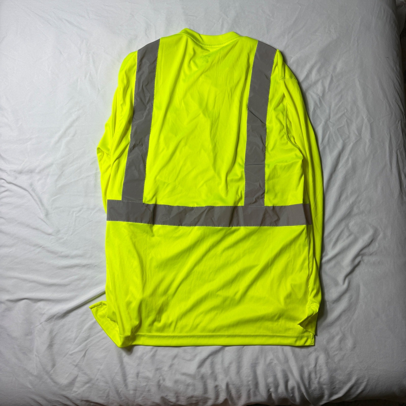 Walls Workwear Mens ANSI Class 2 High Visibility Reflective Safety Shirt Yellow gallery