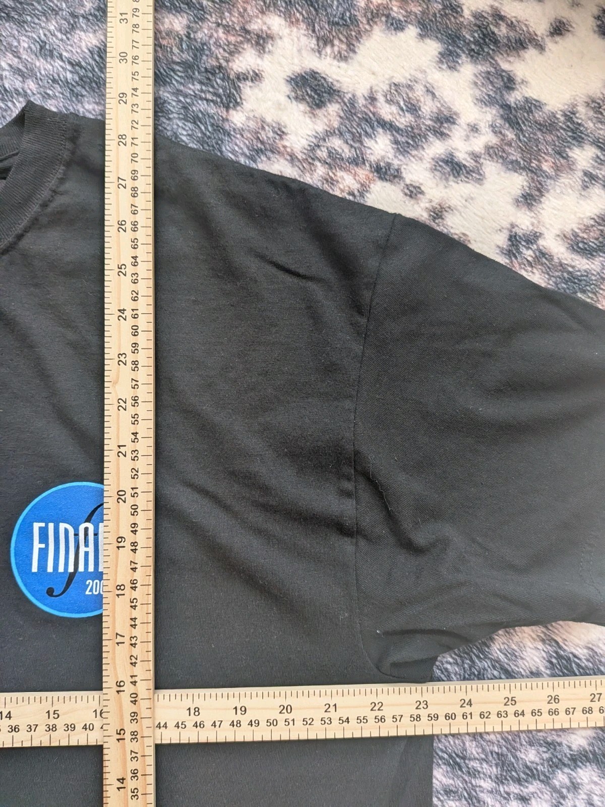 Hanes Beefy-T Black Graphic Logo T-Shirt "FINALL 2004" Crew Neck XL gallery