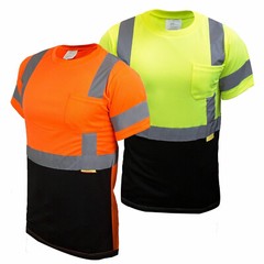 Hi Vis T Shirt Class 3 Work Safety Short Sleeve High Visibility -BFS8511/12