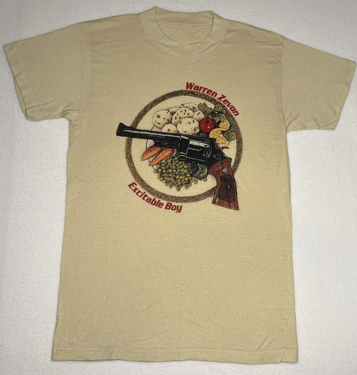 Retro Vintage 1978 – Warren Zevon Sand color Cotton Reprint All Size C59.71