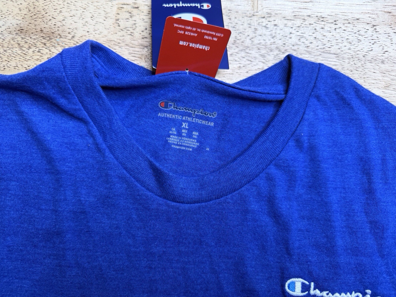 Champion Men Short Sleeve Cotton Jersey New Crewneck T-shirt XL gallery