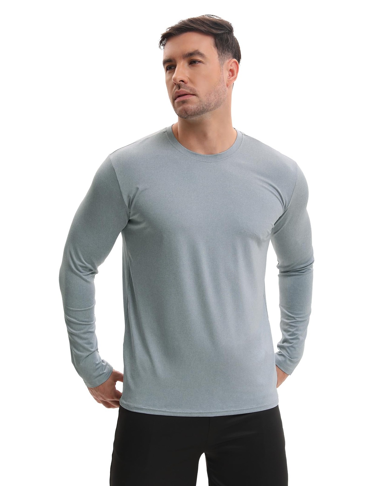 7 Pack Men's Quick Dry Long Sleeve Shirts Moisture Wicking UV UPF 50+ Sun Pro. gallery