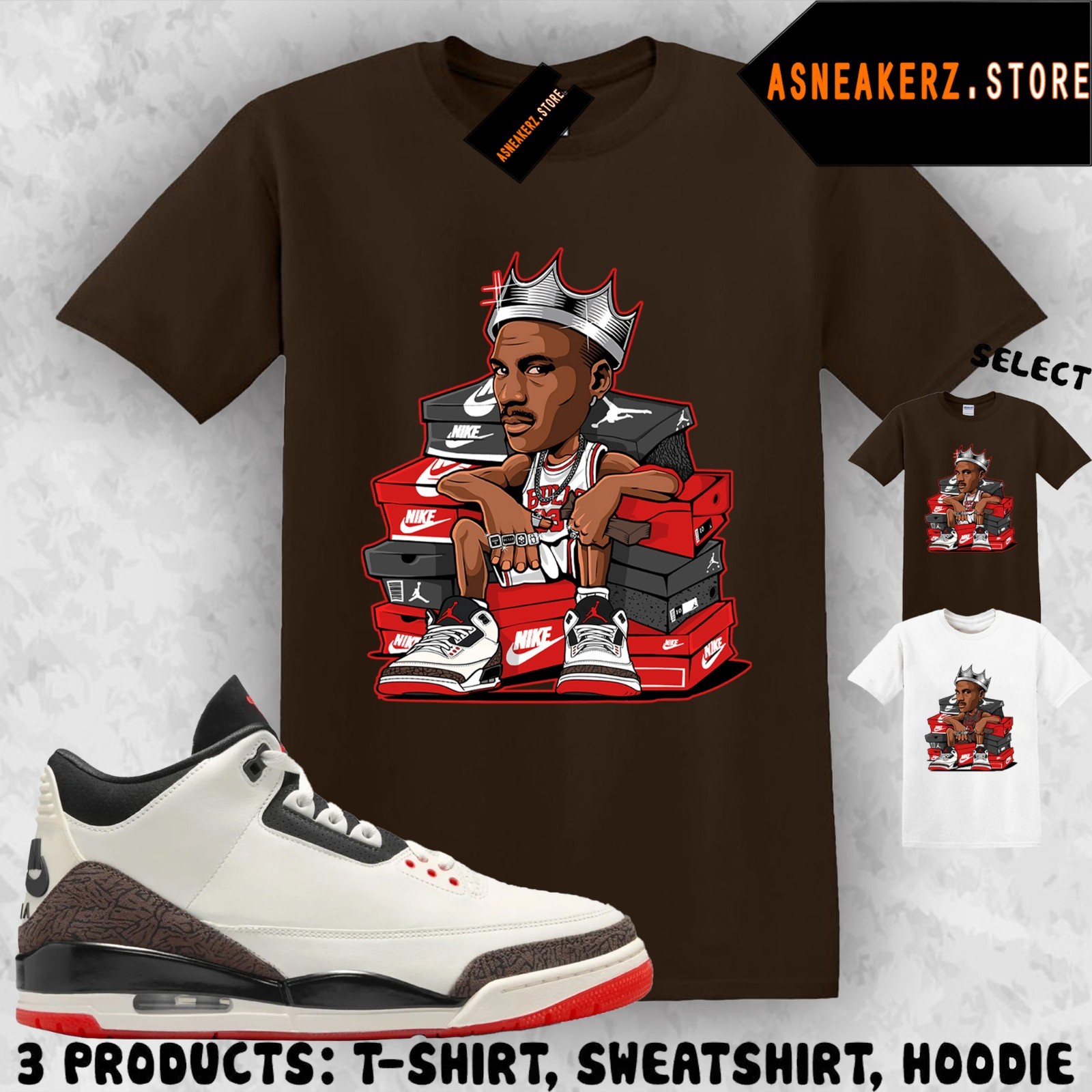 Tee Shirt Matching AJ 3 World's Best Dad 2026 Match Sneaker MJ Sneakerhead King gallery