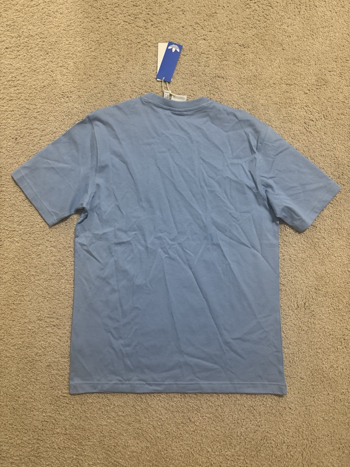 adidas Originals Adicolor Trefoil Tee Shirt JY3758 Light Blue Mens New Sz S, M gallery