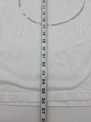 Express T-Shirt Men Medium White Graphic Tee#46578