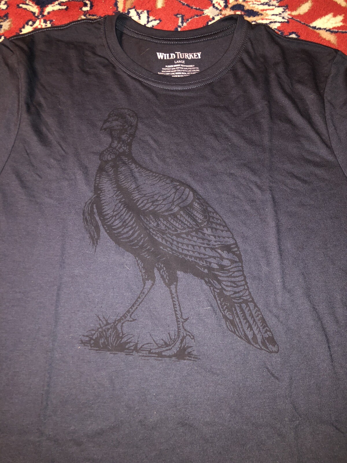 Wild Turkey Bourbon Whiskey T-shirt Liquor Clothes Clothing Shirt Alcohol Bar M gallery