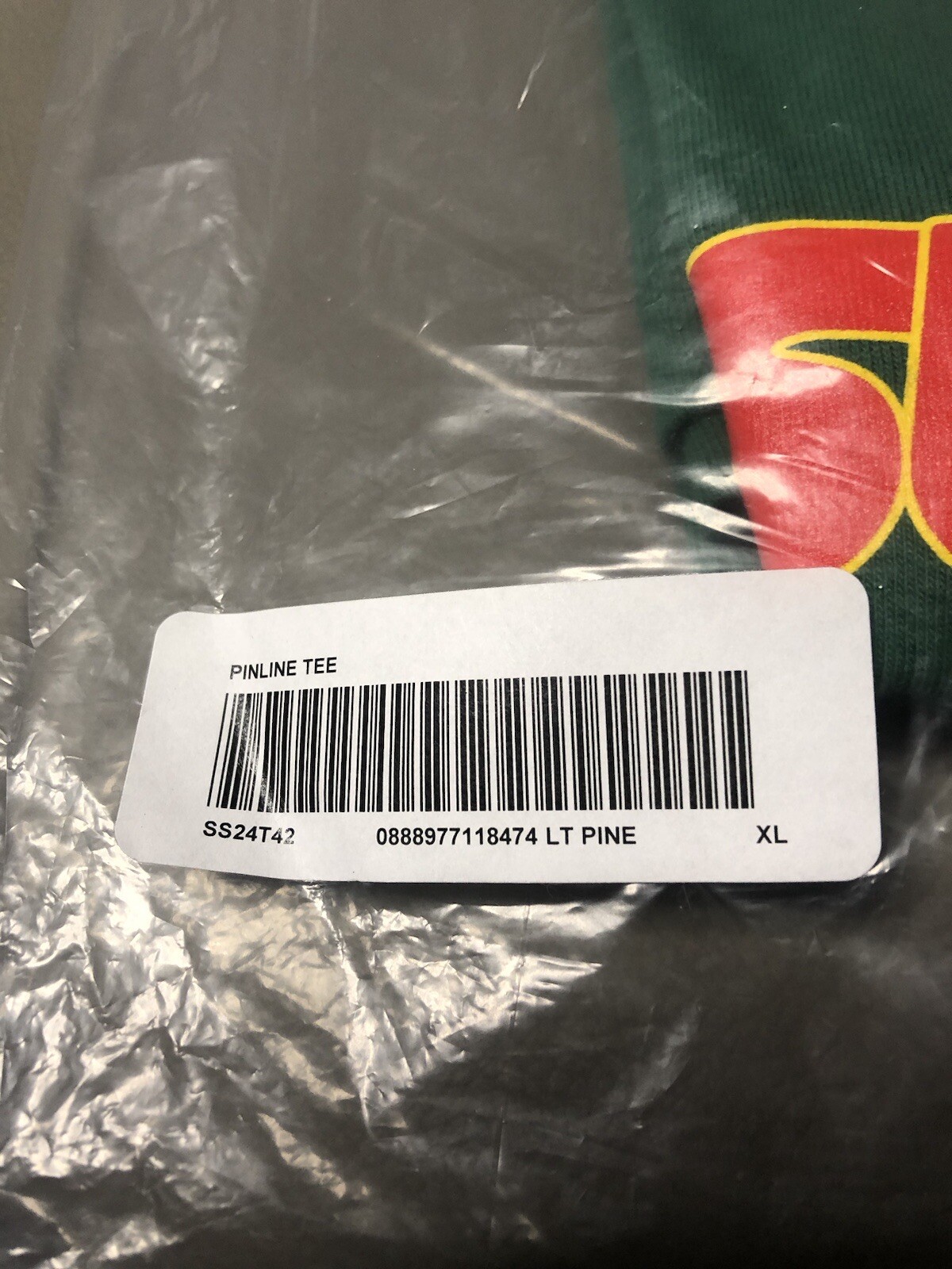 Supreme Pinline Tee Green XL SS24 gallery