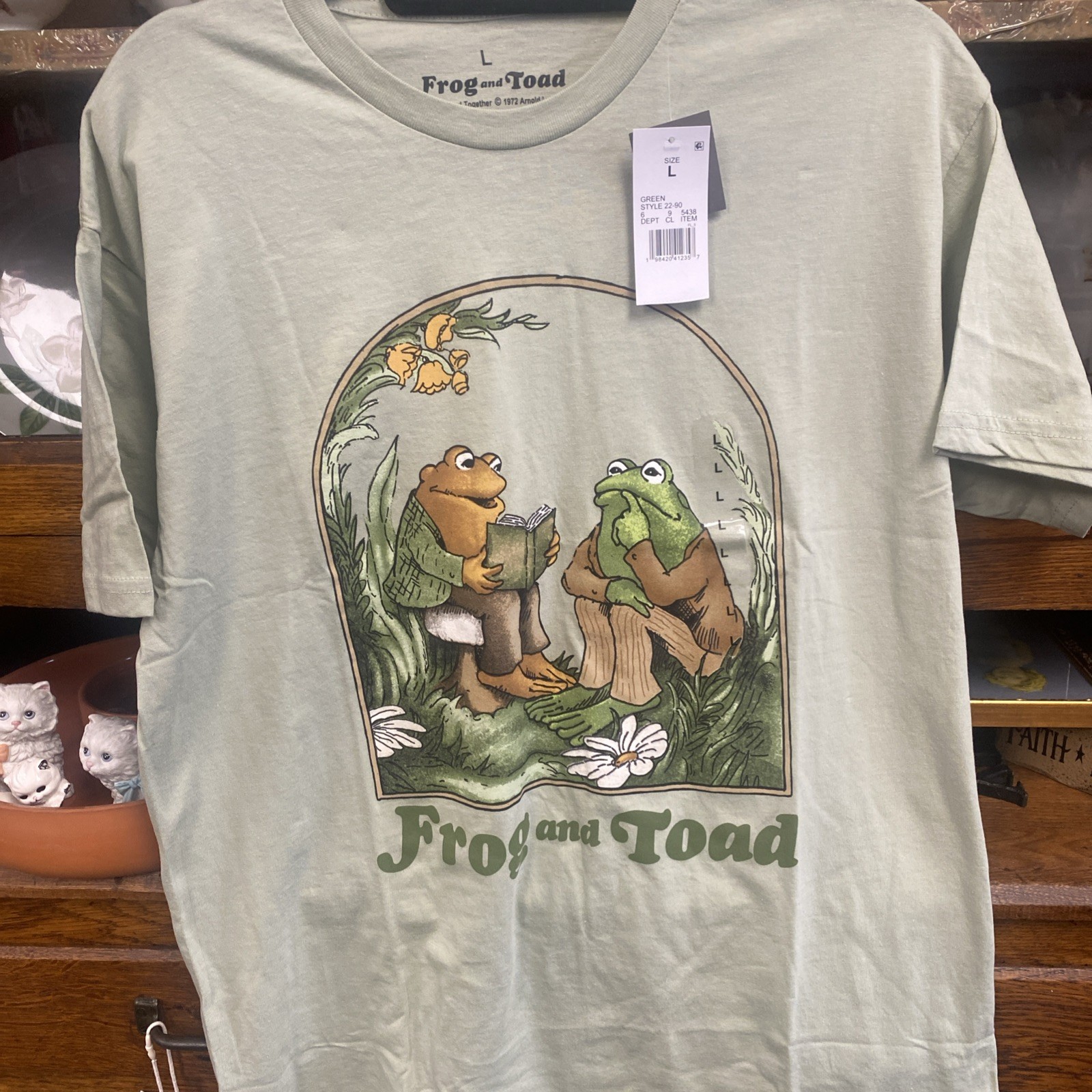 Frog And Toad T Shirt With Book Frog And Toad All Year By Arnold Lobel Large gallery