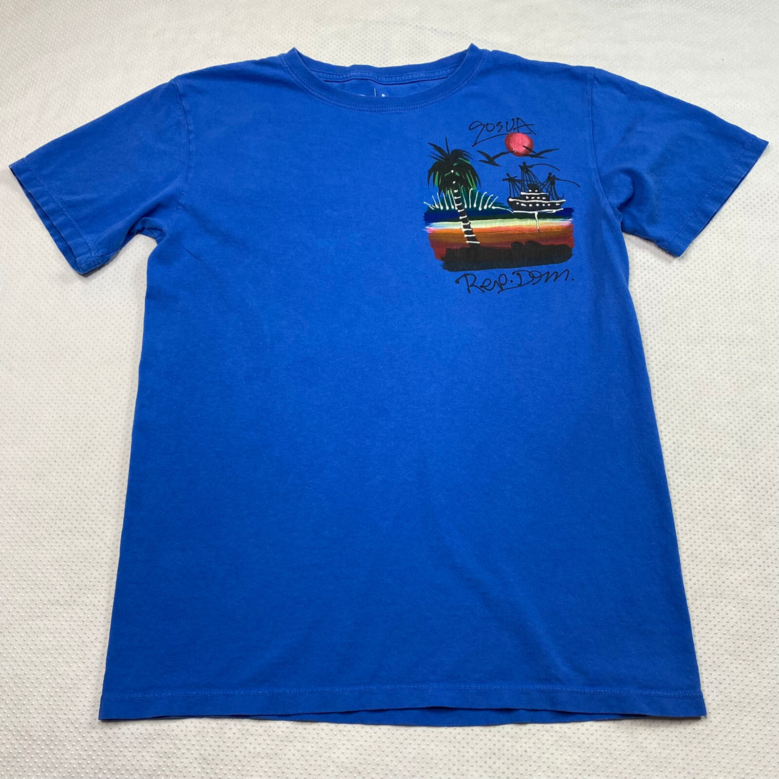 Alta Gracia Mens Graphic T Shirt sz M Blue Vacation Novelty Dominican Republic gallery