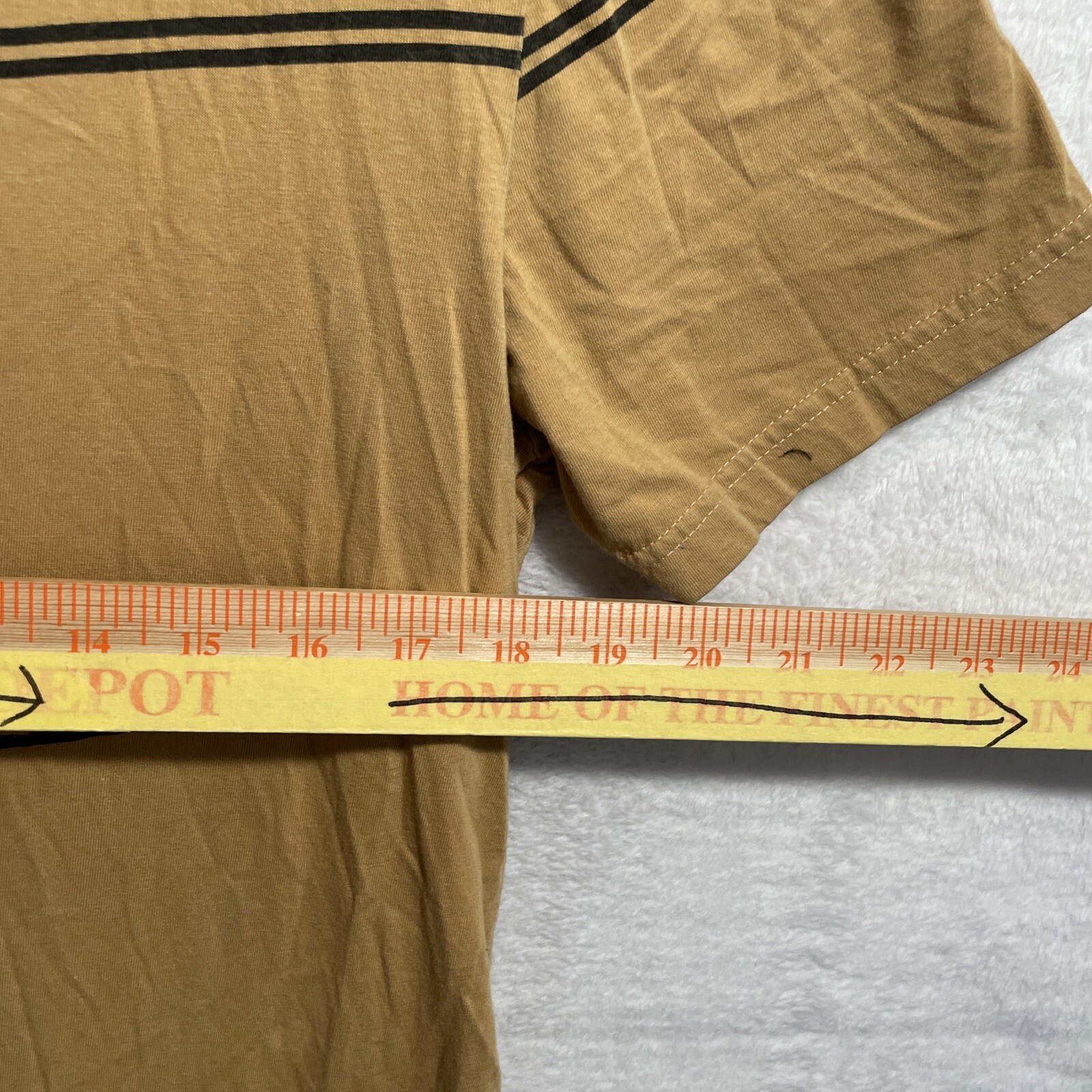 Denim Flower Shirt Brown Stripe Mens Medium Short Sleeve Portland Graphic gallery