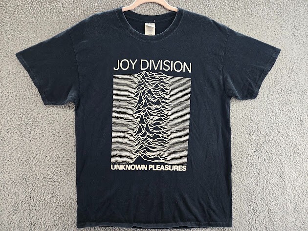 Joy Division Shirt Mens Large Unknown Pleasures Black Band Tee gallery