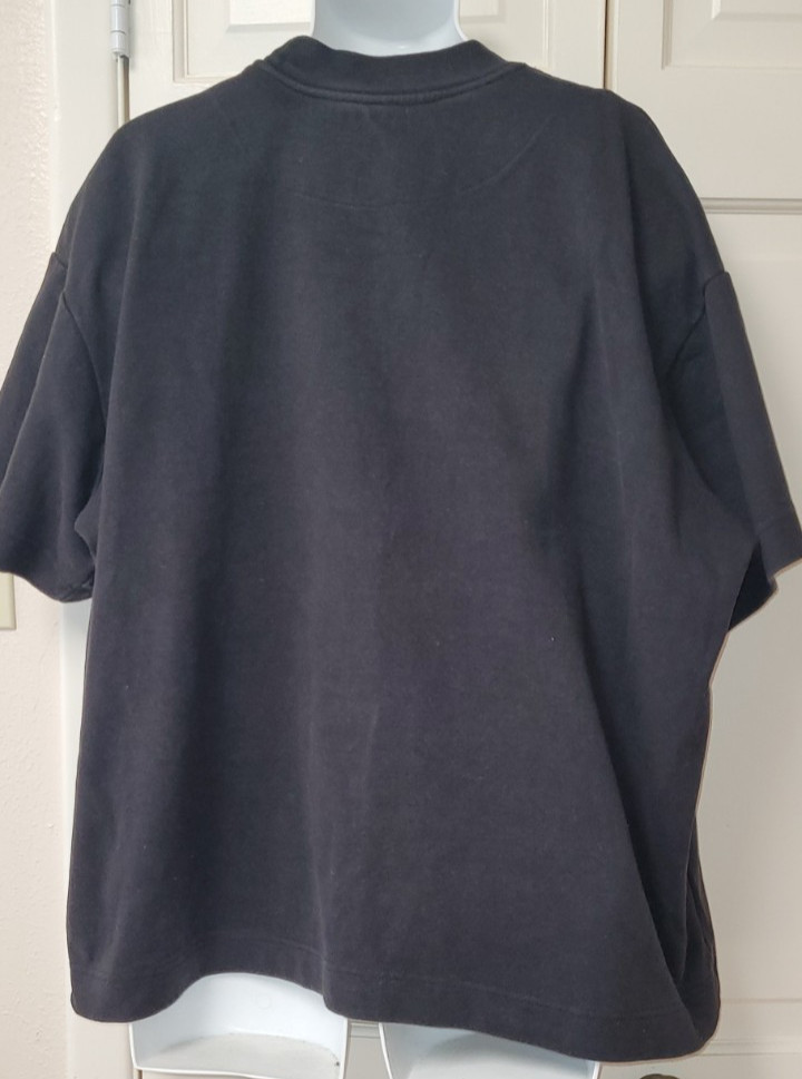 Boohoo MAN 3X Black Thick Rayon Blend Tee Elevated Basic Short Sleeve Streetwear gallery