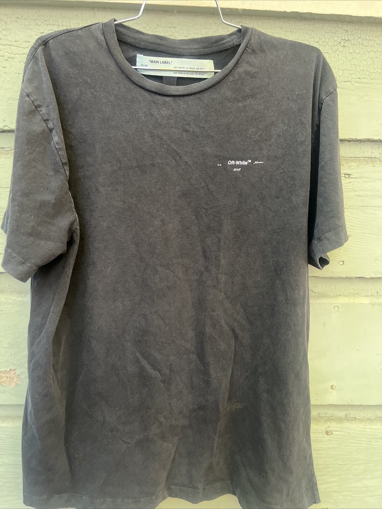 main label off-white 2013 fall winter white arrows on back men’s Over Size