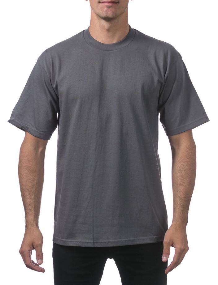 PROCLUB MENS HEAVYWEIGHT SHORT SLEEVE T SHIRTS PRO CLUB CASUAL COTTON TEE SHIRT gallery