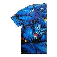 Bait x Marvel Comics Jim Lee X-Men Beast All Over Print T Shirt Men’s M New