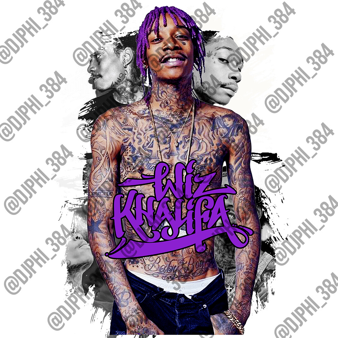 CUSTOM T SHIRT WIZ KHALIFA RAPPER MUSIC HIP HOP R&B VINTAGE TEE ARTIST POP gallery