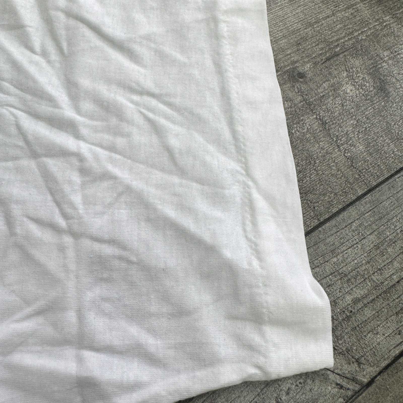 Vintage White Single Stitch T-Shirt Sheep 90s Retro Print Mens Large gallery