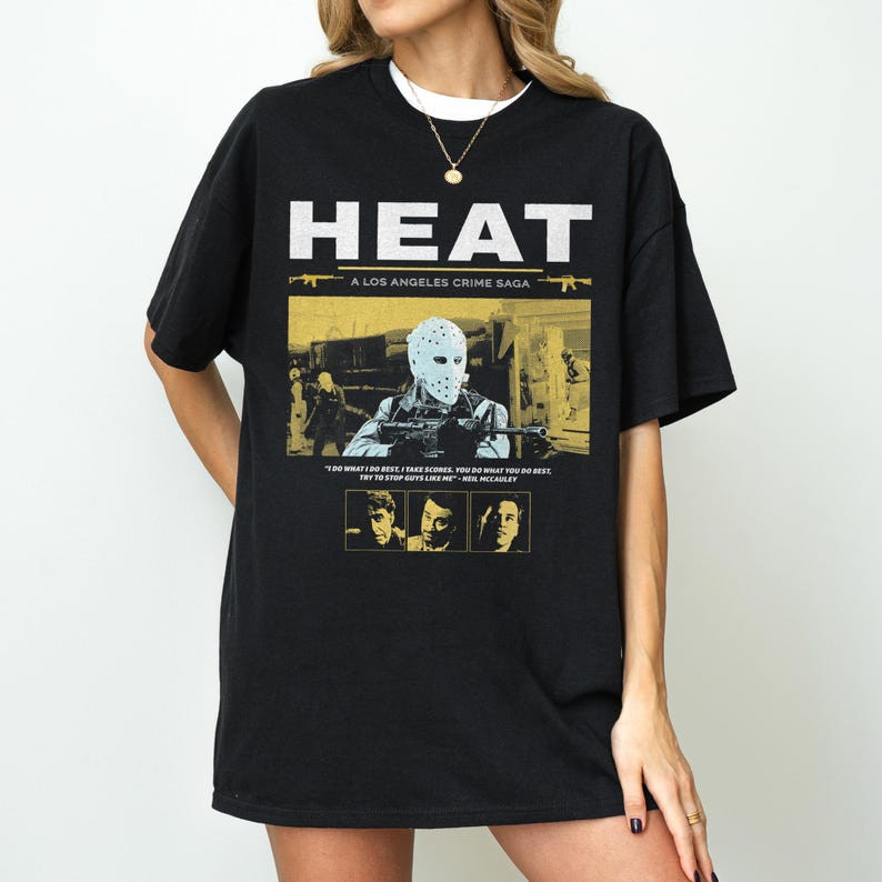 Heat Crime Cinema T-Shirt – Cult 90s Heist Film Tee