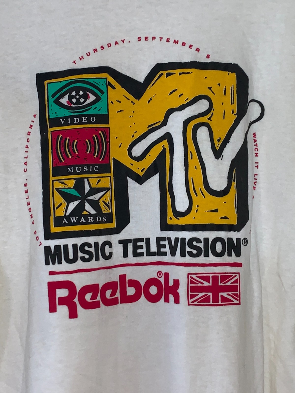 VINTAGE 1991 REEBOK & MTV MENS SHIRT ONE SIZE FITS ALL BRAND NEW gallery