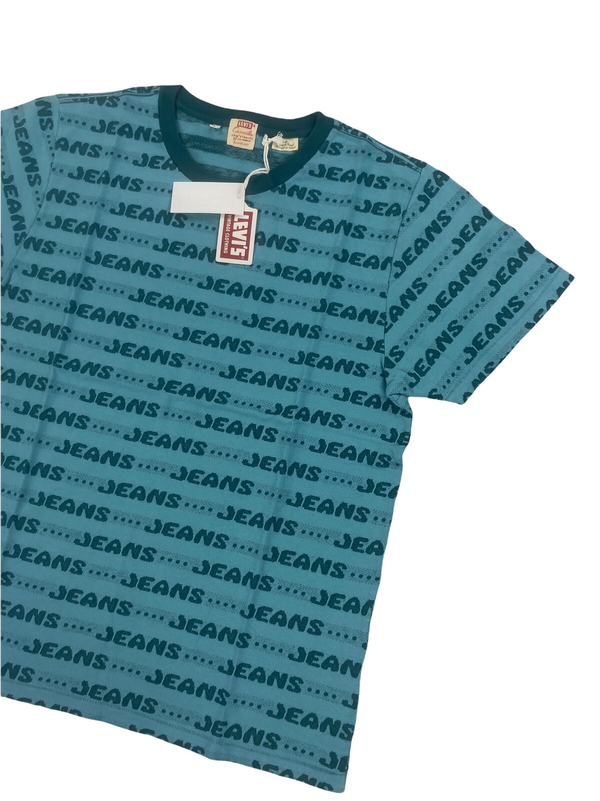 NEW Levi's Vintage Clothing LVC 1970's Jeans Graphic T Shirt Tee Blue Mens NWT gallery