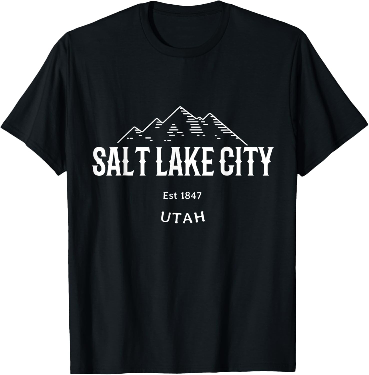 Classic Salt Lake City Utah Vintage Rocky Mountains Novelty T-Shirt gallery