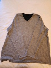 Covington Men’s Long Sleeve Pullover Shirt Size XXL Gray/Black Cotton/Polyester