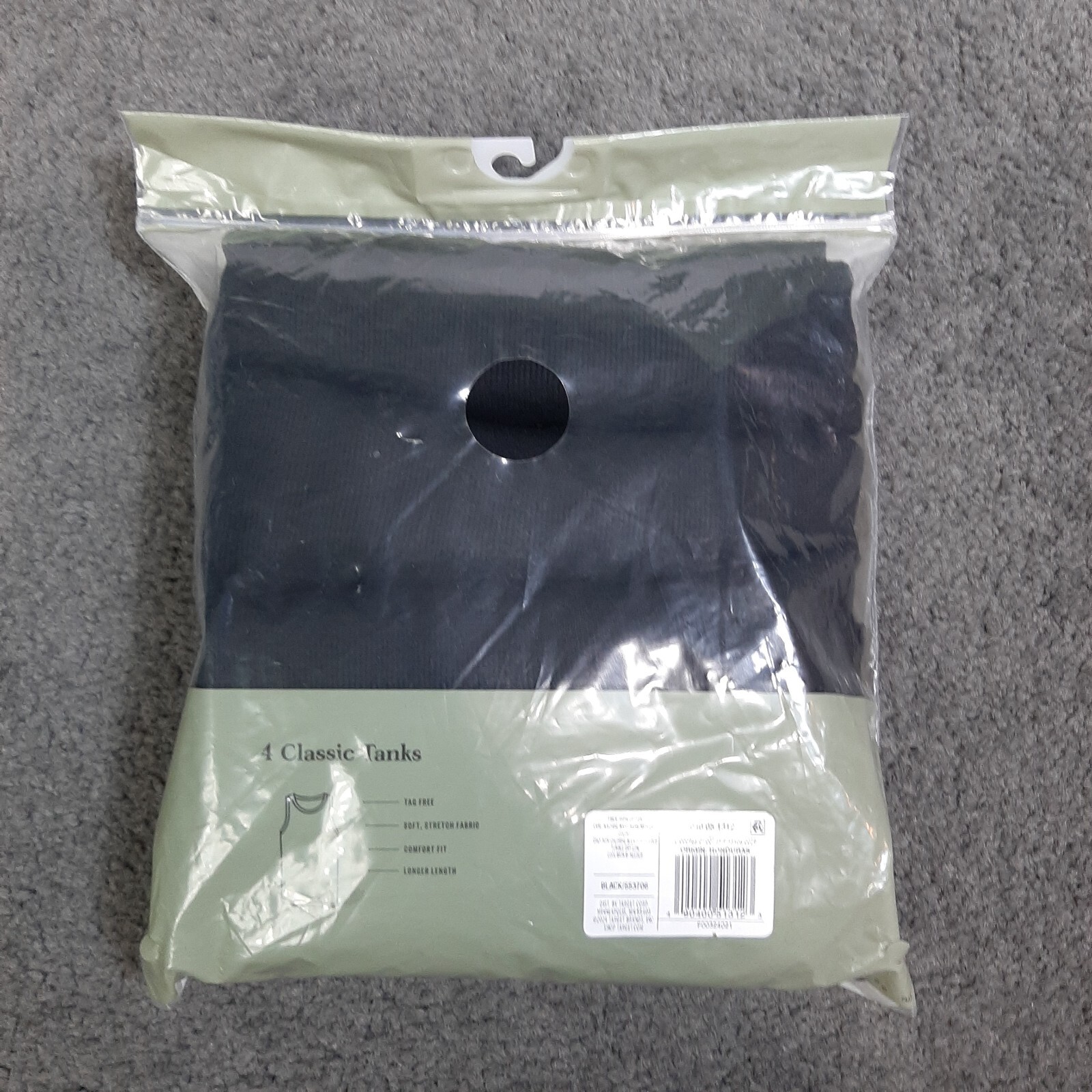 Sleeveless Tanks Men's S 34-36 Classic Black '4 Pack' Goodfellow Soft Stretch gallery