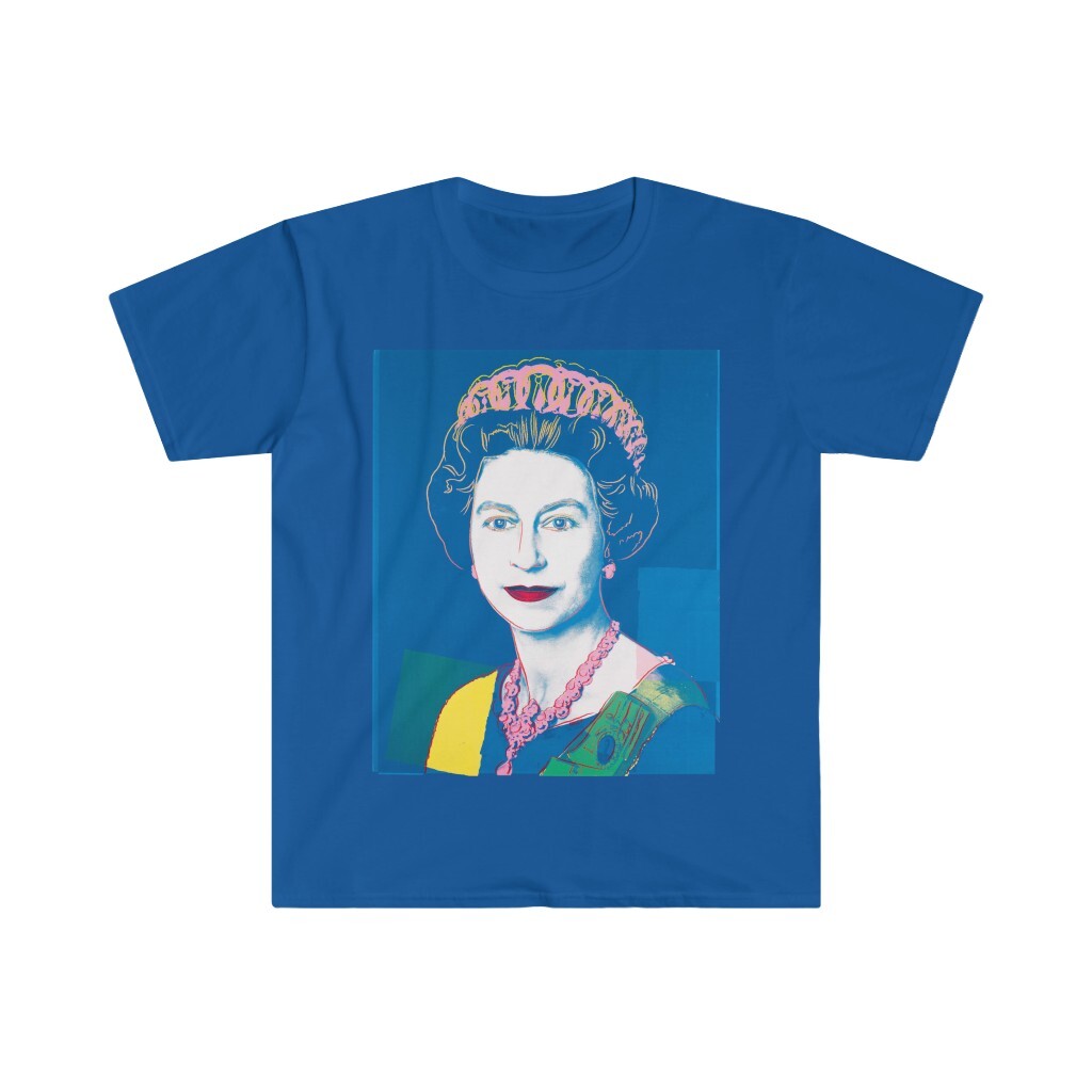 Andy Warhol Queen Elizabeth United Kingdom Royal Family Soft T-Shirt gallery