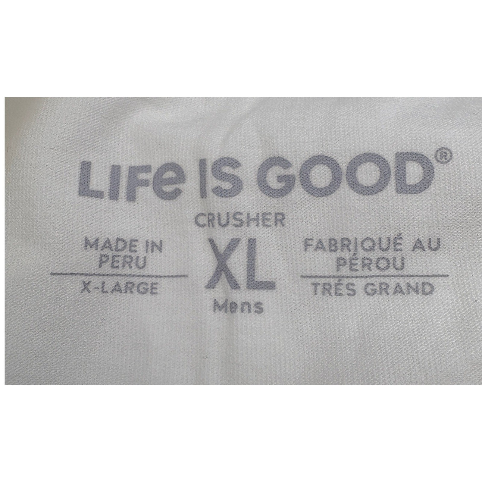 Life is Good Mens Crusher Tee White Inner Tube Jake Graphic T-Shirt XL New Tag gallery