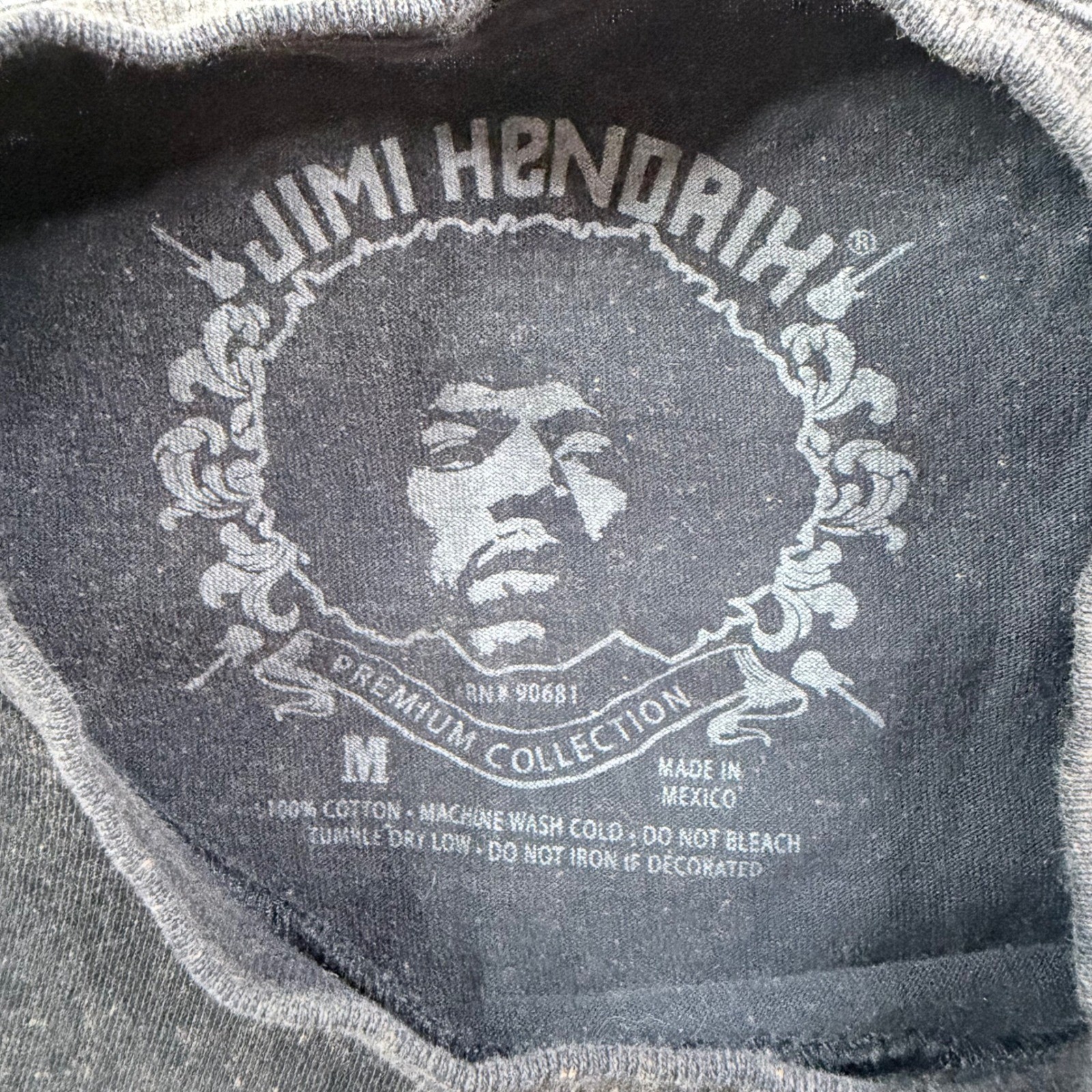 Jimi Hendrix Graphic T-Shirt Mens Medium Black Excellent Stone Free Rock Tee gallery