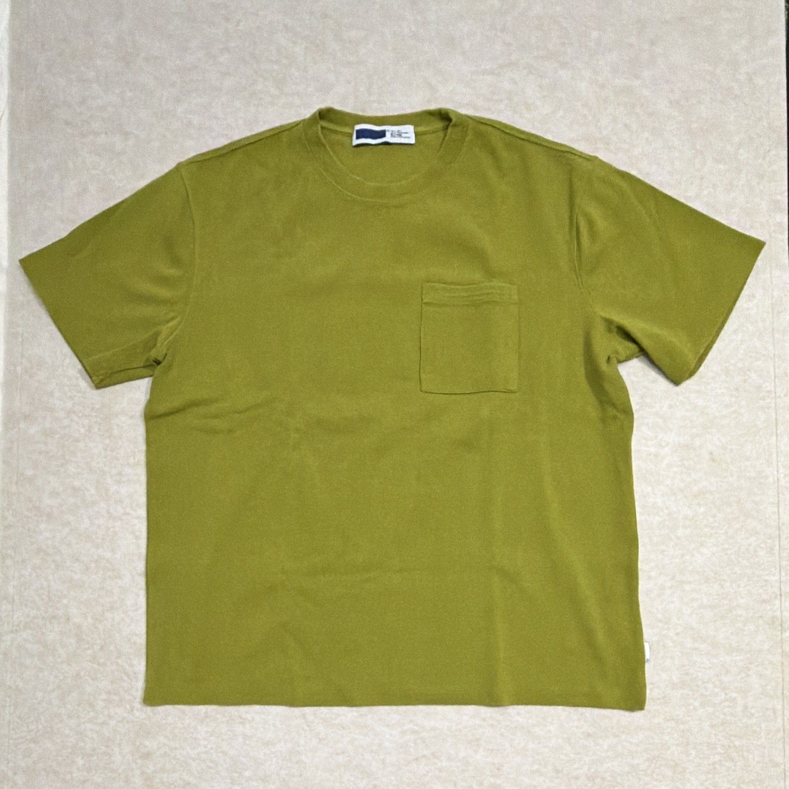 AFFXWRKS Men's Green Solid Pocket Crew Neck Short Sleeve T-Shirt Size L gallery