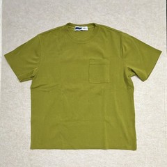 AFFXWRKS Men’s Green Solid Pocket Crew Neck Short Sleeve T-Shirt Size L